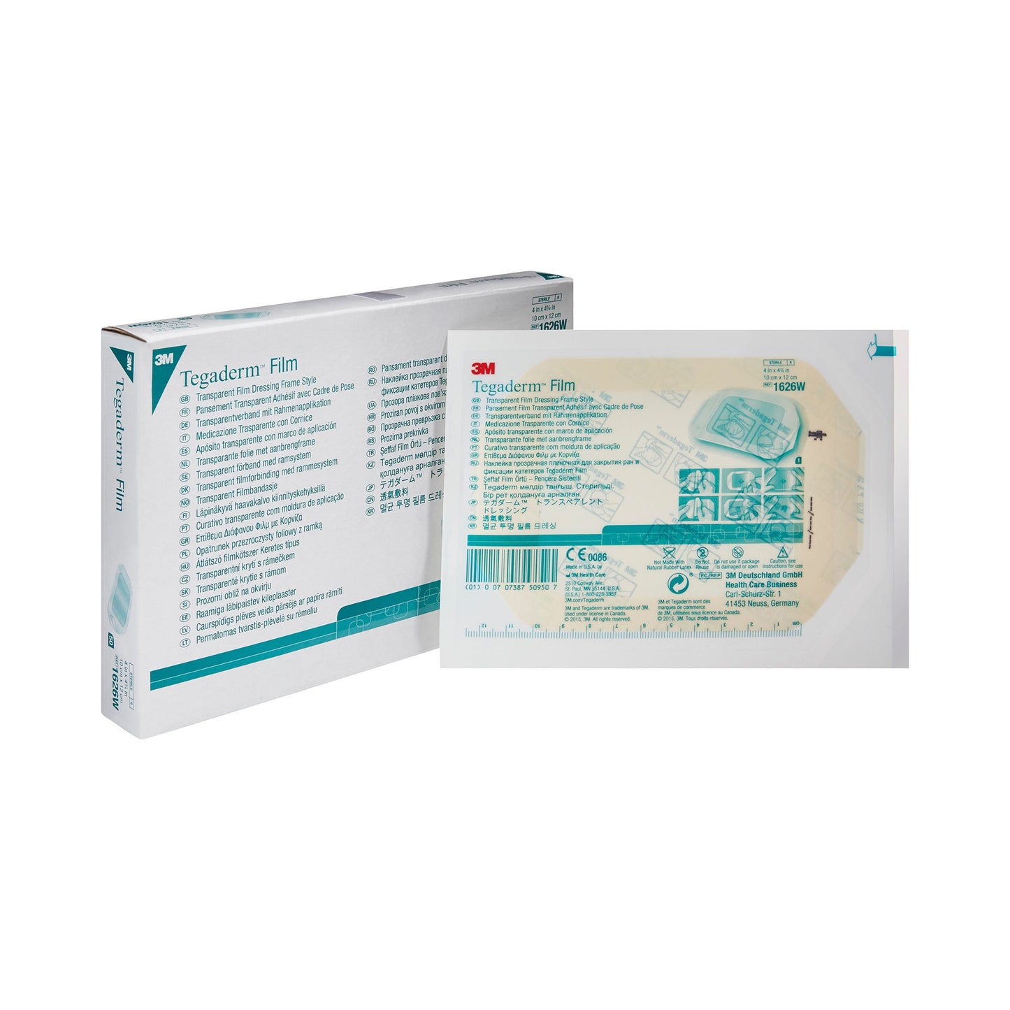 3M™ Tegaderm™ 4 x 4-3/4 Inch Transparent Film Dressing (1626W)