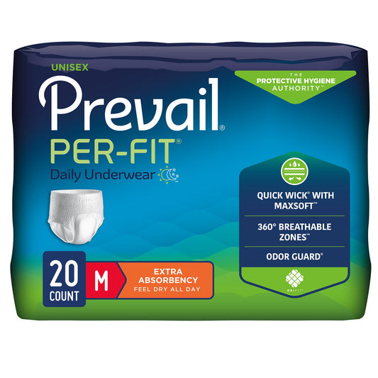 Prevail® Per-Fit® Extra Disposable Adult Unisex Pull-On Absorbent Underwear, Heavy Absorbency