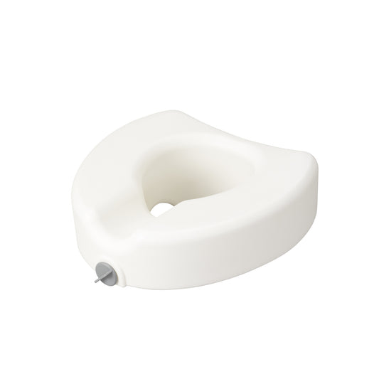 Drive Medical Premium Plastic Raised, Regular/Elongated Toilet Seat, with Lock (12014)