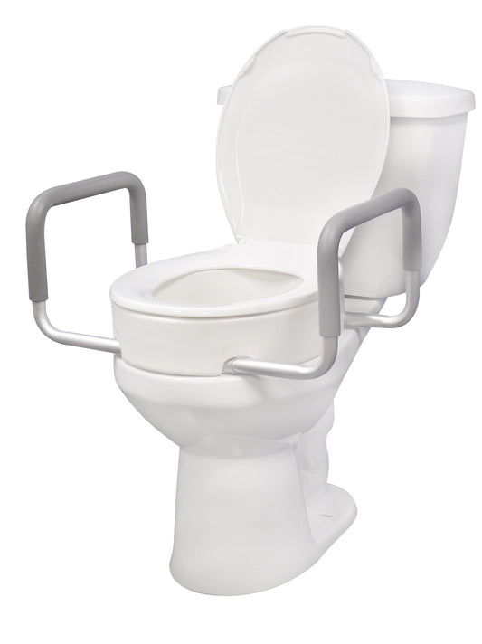 Premium Raised Toilet Seat with Removable Arms (12402)