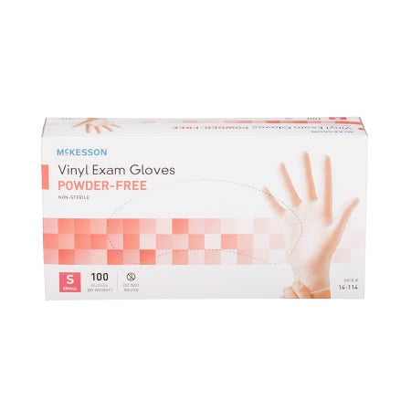 McKesson Vinyl Exam Gloves, Non-sterile, Standard Cuff Length
