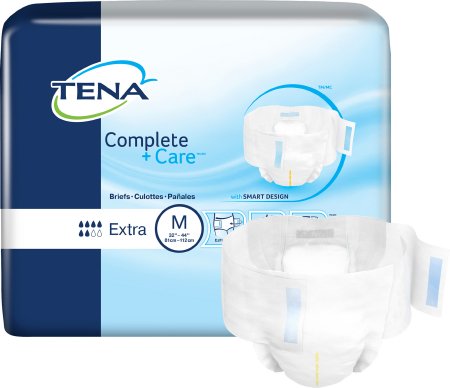 TENA® Complete + Care™ Unisex Disposable Incontinence Brief - Moderate Absorbency