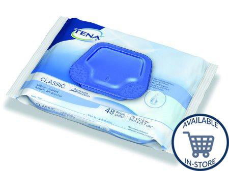 TENA® Classic Rinse-Free Bath Wipes - Soft Pack, Chamomile Scented
