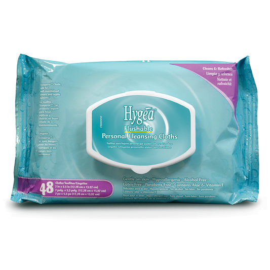 Hygea® Flushable Scented Personal Cleansing Wipe, Softpack (A500F48)