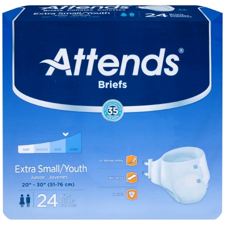 Attends® Unisex Disposable Incontinent Brief - Heavy Absorbency
