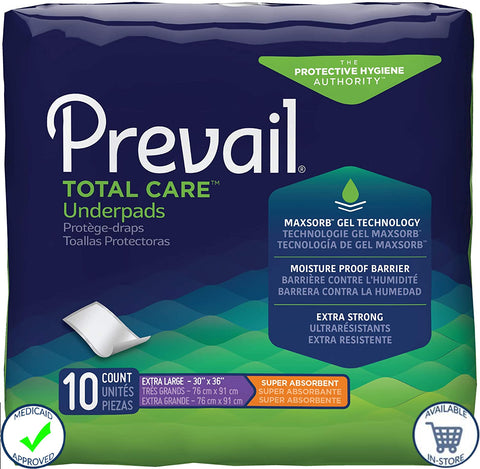 Prevail® Underpad Nexux 30 X 36 Inch Disposable Polymer Heavy Absorbency (PV-410)