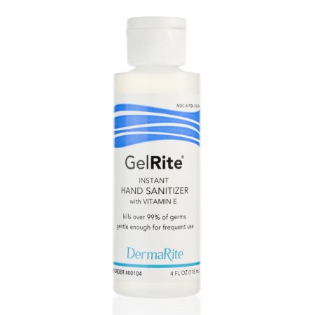 Hand Sanitizer GelRite® 4oz. Ethyl Alcohol Gel Bottle