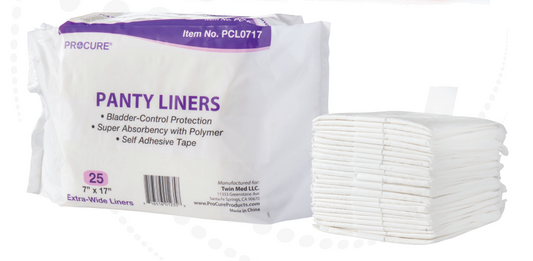 ProCure Adult Disposable Female 7 x 17″ Incontinence Liners (PCL0717)