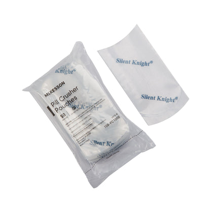 Silent Knight® Pill Crusher Pouch, 2 X 4-1/2 Inch Clear Plastic (108-PC1000)
