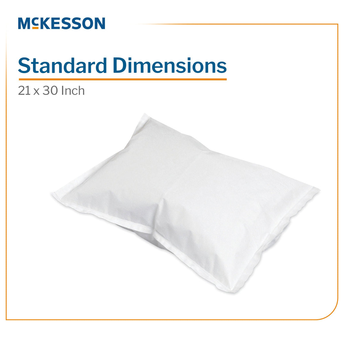McKesson 21 x 30 Inch Disposable Pillowcase, White (18-917)