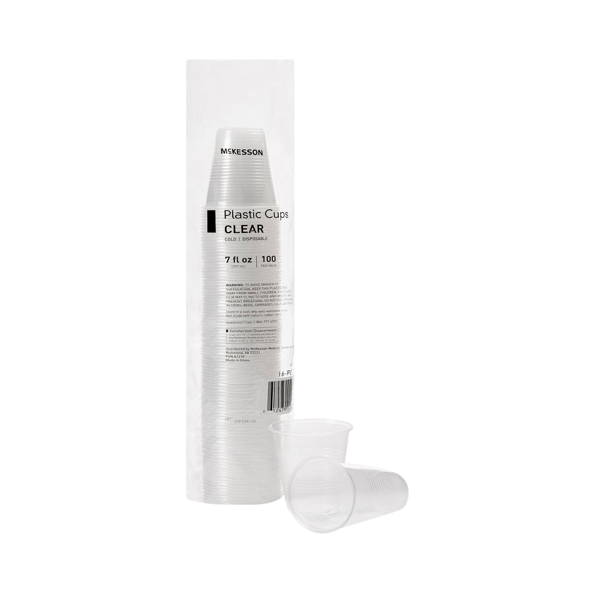 McKesson Disposable 7 oz. Clear Plastic Drinking Cup (16-PDC7)
