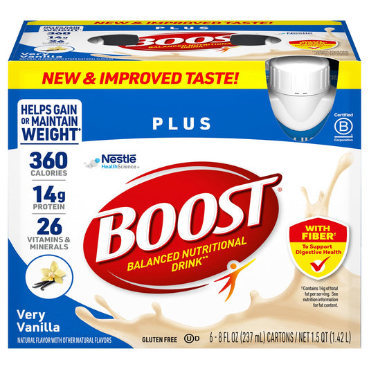 Boost® Plus Nutritional Oral Supplement, Rich Chocolate Flavor, Ready To Use 8 oz. Bottle (00041679932360)