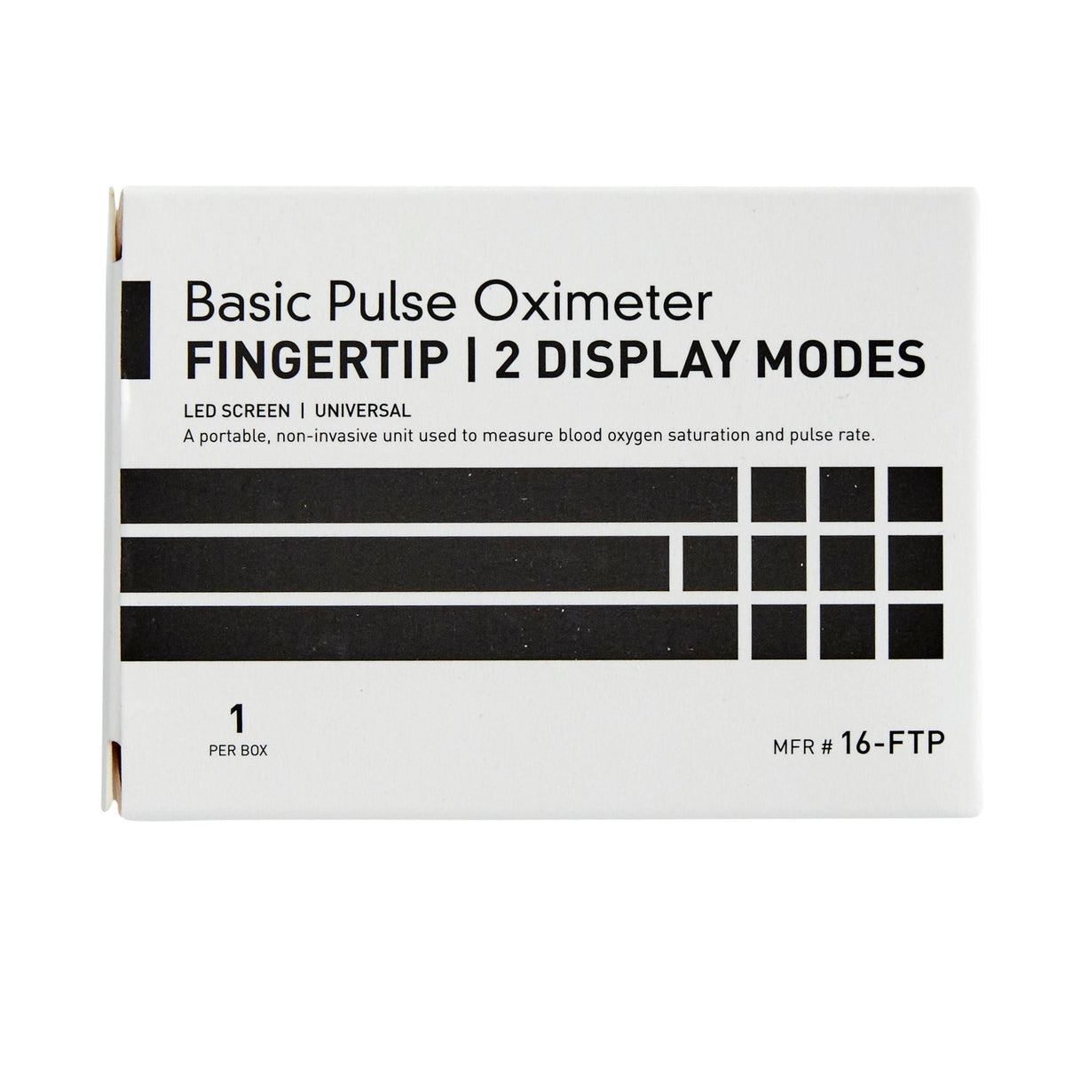 McKesson Adult / Pediatric Battery-Operated LED Display Fingertip Pulse Oximeter (16-FTP)
