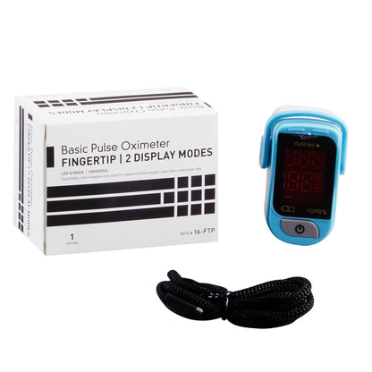 McKesson Adult / Pediatric Battery-Operated LED Display Fingertip Pulse Oximeter (16-FTP)