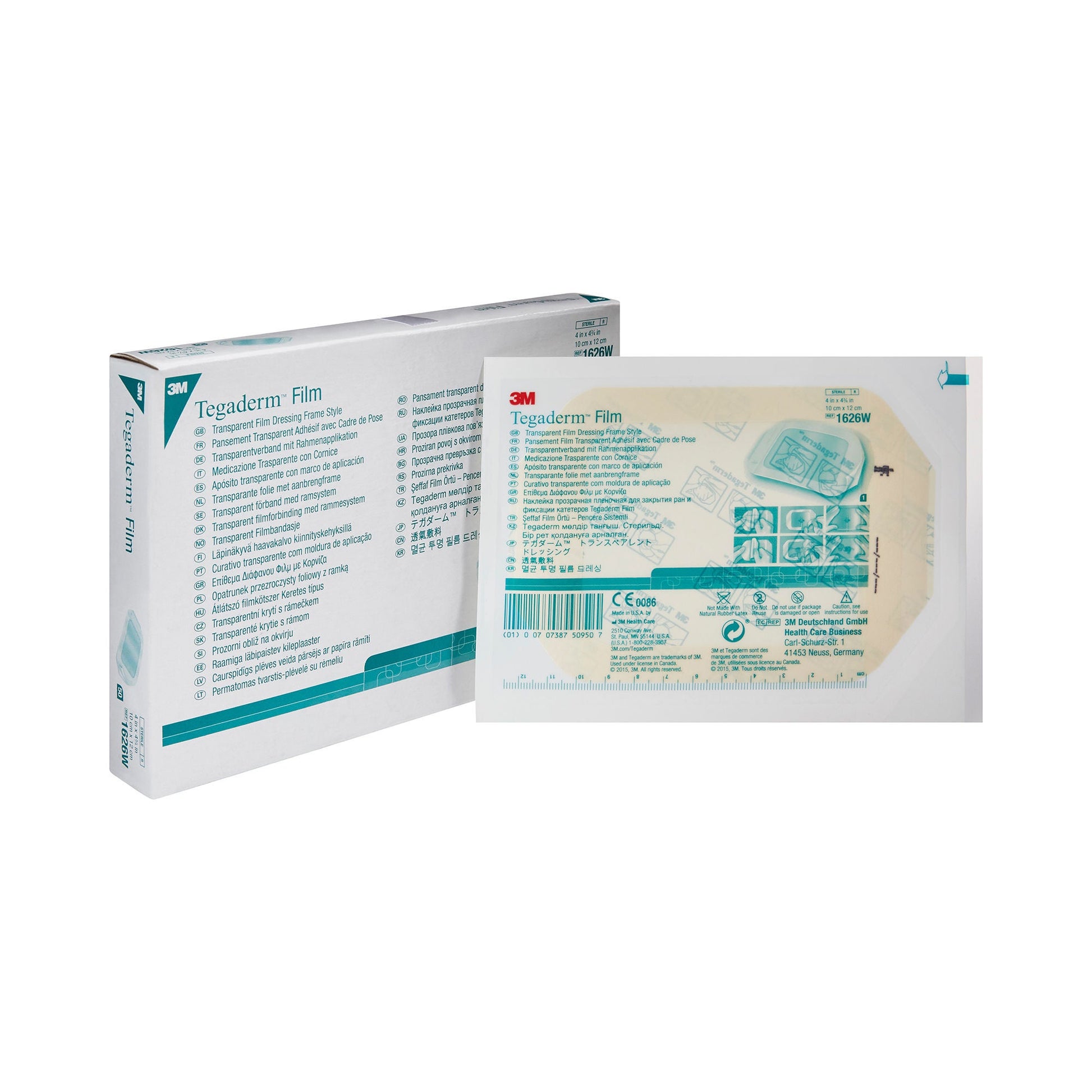 3M™ Tegaderm™ 4 x 4-3/4 Inch Transparent Film Dressing (1626W)