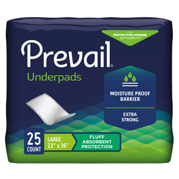 Prevail Disposable Underpad 23 X 36 Inch Fluff Light Absorbency (UP-150/2)