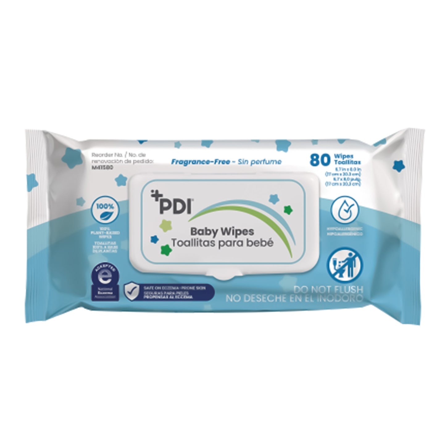 PDI® 6.7" x 8" Unscented Baby Wipes Baby Wipes (M41580)