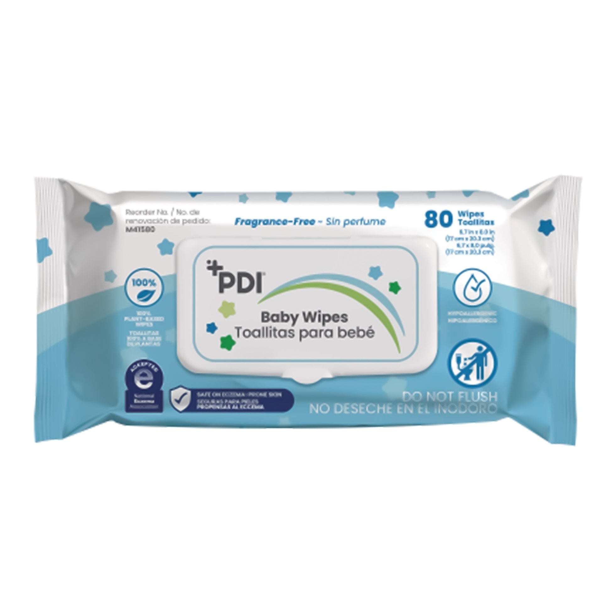 PDI® 6.7" x 8" Unscented Baby Wipes Baby Wipes (M41580)