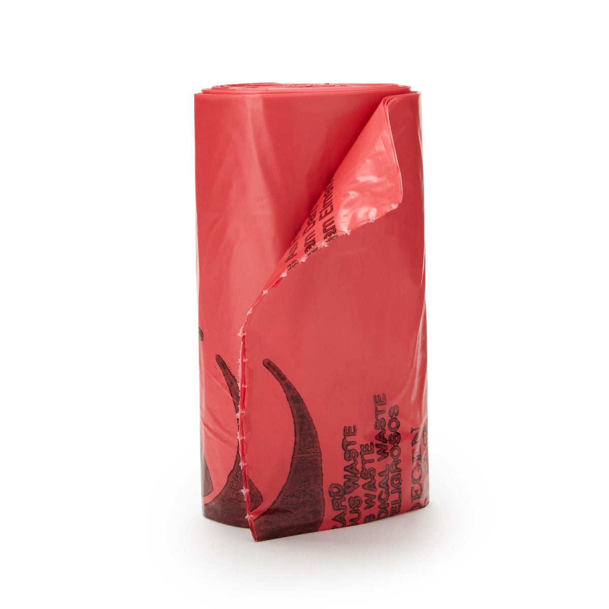 McKesson 24 x 24 Inch Red Biohazard Waste Bag w/ Biohazard Symbol / Infectious Waste (03-4550)