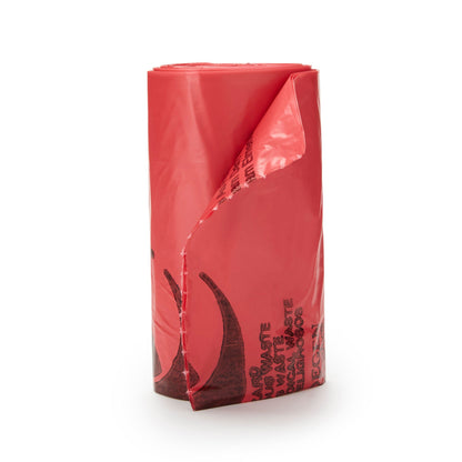 McKesson 24 x 24 Inch Red Biohazard Waste Bag w/ Biohazard Symbol / Infectious Waste (03-4550)