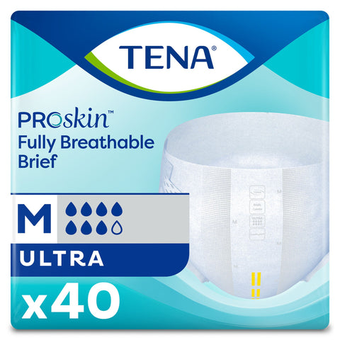 Adult Disposable Breathable Unisex Incontinent Brief TENA ProSkin™ Ultra, Heavy Absorbency