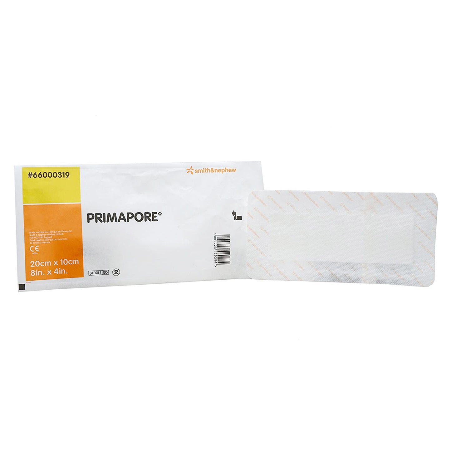 Primapore 4 x 8 Inch Rectangle Sterile Acrylic Adhesive Island Dressing (66000319)