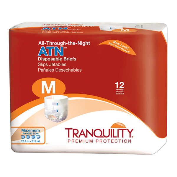 Tranquility® ATN Unisex Adult Disposable Incontinent Brief Tab Closure Heavy Absorbency