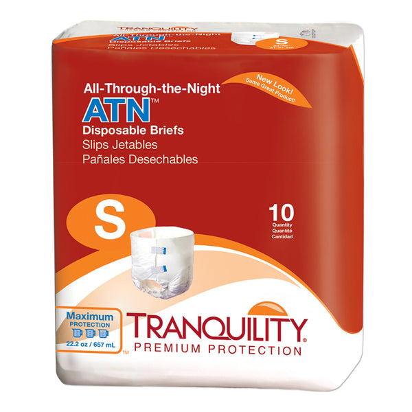 Tranquility® ATN Unisex Adult Disposable Incontinent Brief Tab Closure Heavy Absorbency