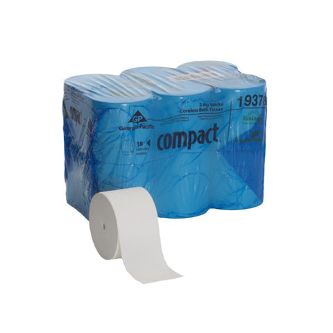 Compact® Coreless 2-Ply Toilet Paper, White (19378)