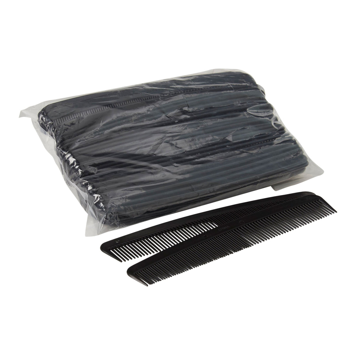 McKesson 7 Inch Black Plastic Hair Comb (16-C7)