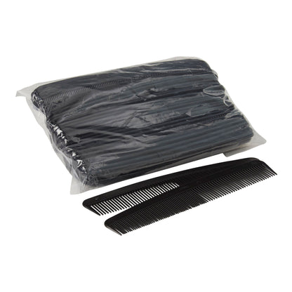 McKesson 7 Inch Black Plastic Hair Comb (16-C7)