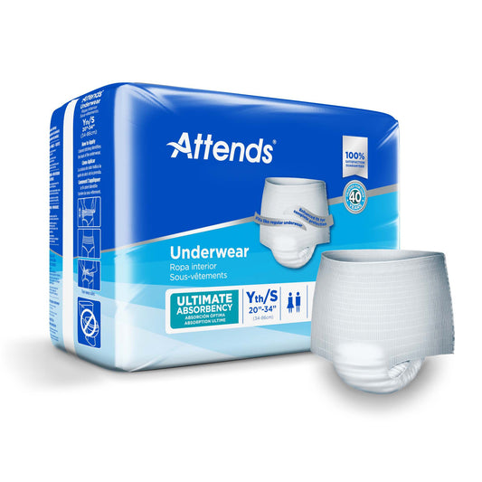 Attends® Disposable Adult Unisex Pull On Absorbent Underwear, Moderate Absorbency (APP0710)