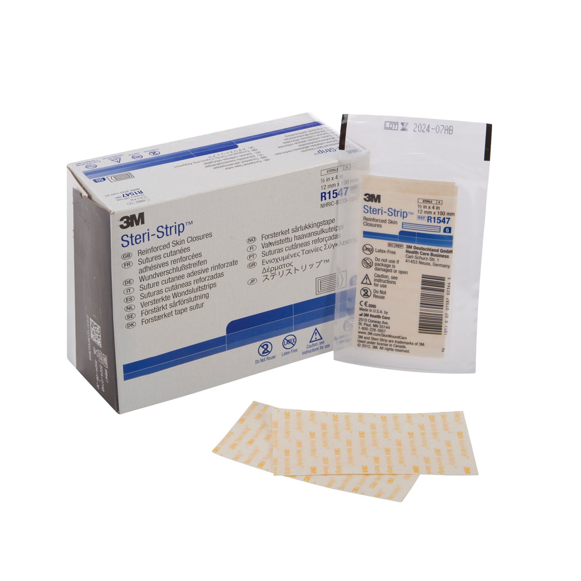 Steri-Strip™ 1/2 X 4 Inch Skin Closure Strip (R1547)