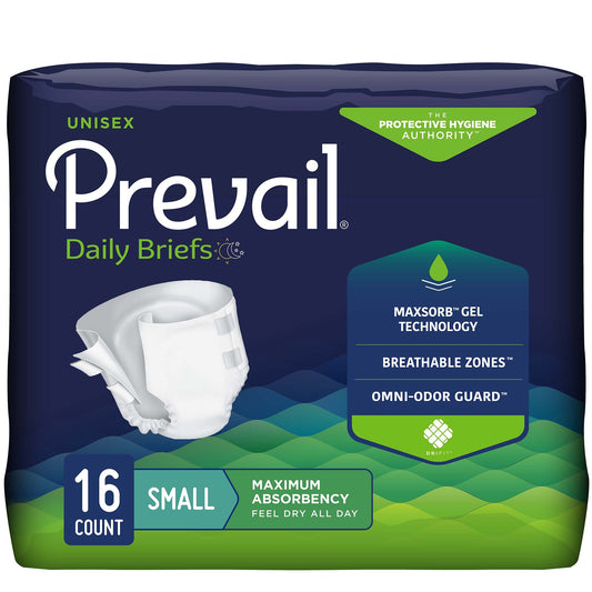 Prevail® Daily Disposable Adult Unisex Incontinence Brief, Heavy Absorbency (PV-011)
