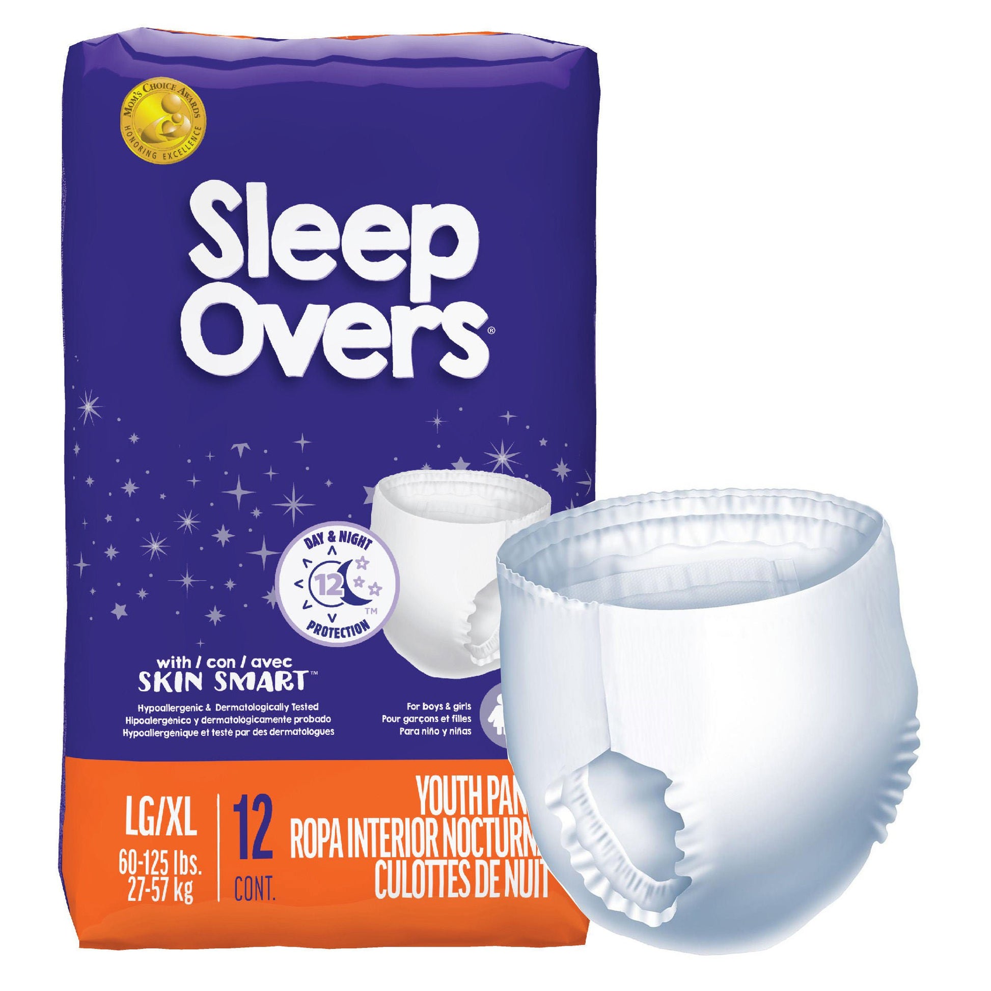 Sleep Overs® Youth Absorbent Underwear Pull On Disposable Heavy Absorbency