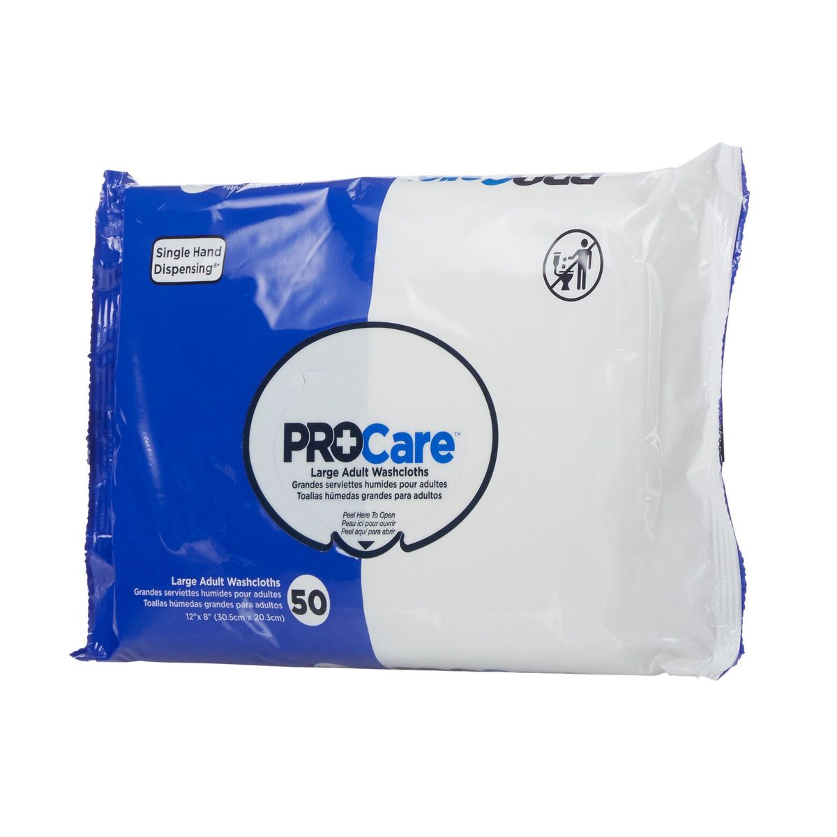ProCare™ 8 x 12 Inch Scented Aloe / Vitamin E Personal Cleansing Wipe, Soft Pack (CRW-050)