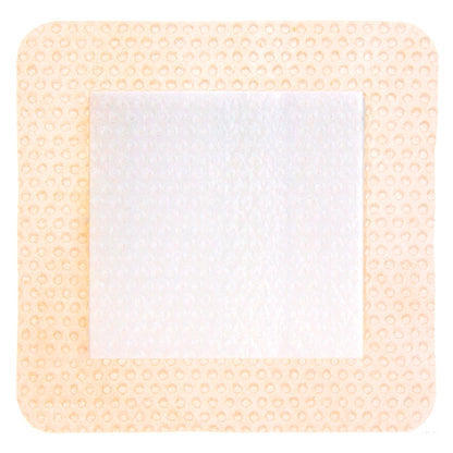 ComfortFoam™ Border 4 x 4 Inch Square Silicone Adhesive Foam Dressing (00317E)