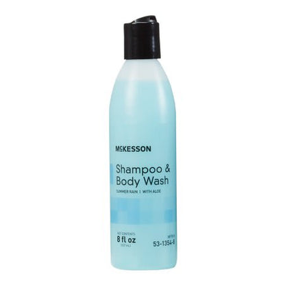 McKesson 8 oz. Flip Top Bottle Shampoo and Body Wash, Summer Rain Scent (53-1354-8)
