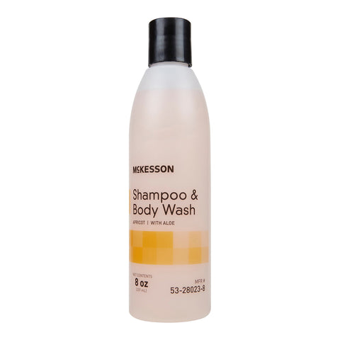 McKesson Shampoo & Body Wash, Apricot Scent, 8 oz. Flip Top Bottle (53-28023-8)
