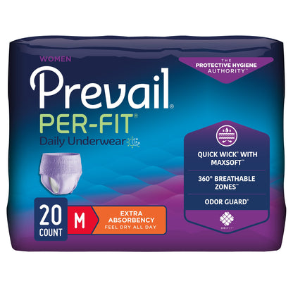 Prevail Per-Fit Disposable Adult Female Pull-On Absorbent Underwear, Moderate Absorbency