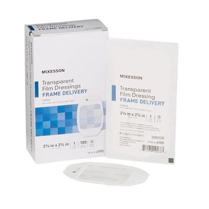 McKesson Transparent Sterile Film Dressing Framed Octagon