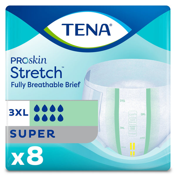 TENA ProSkin Stretch™ Super Adult Disposable Incontinent Brief Super Tab Closure, Heavy Absorbency