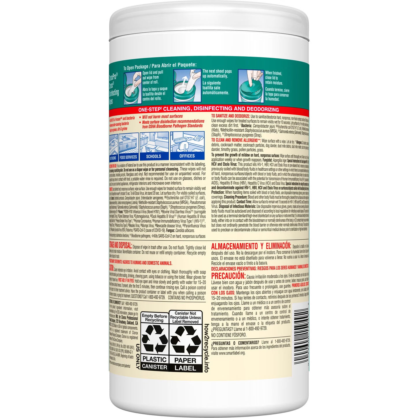 CloroxPro™ Surface Disinfectant Wipe (15949)