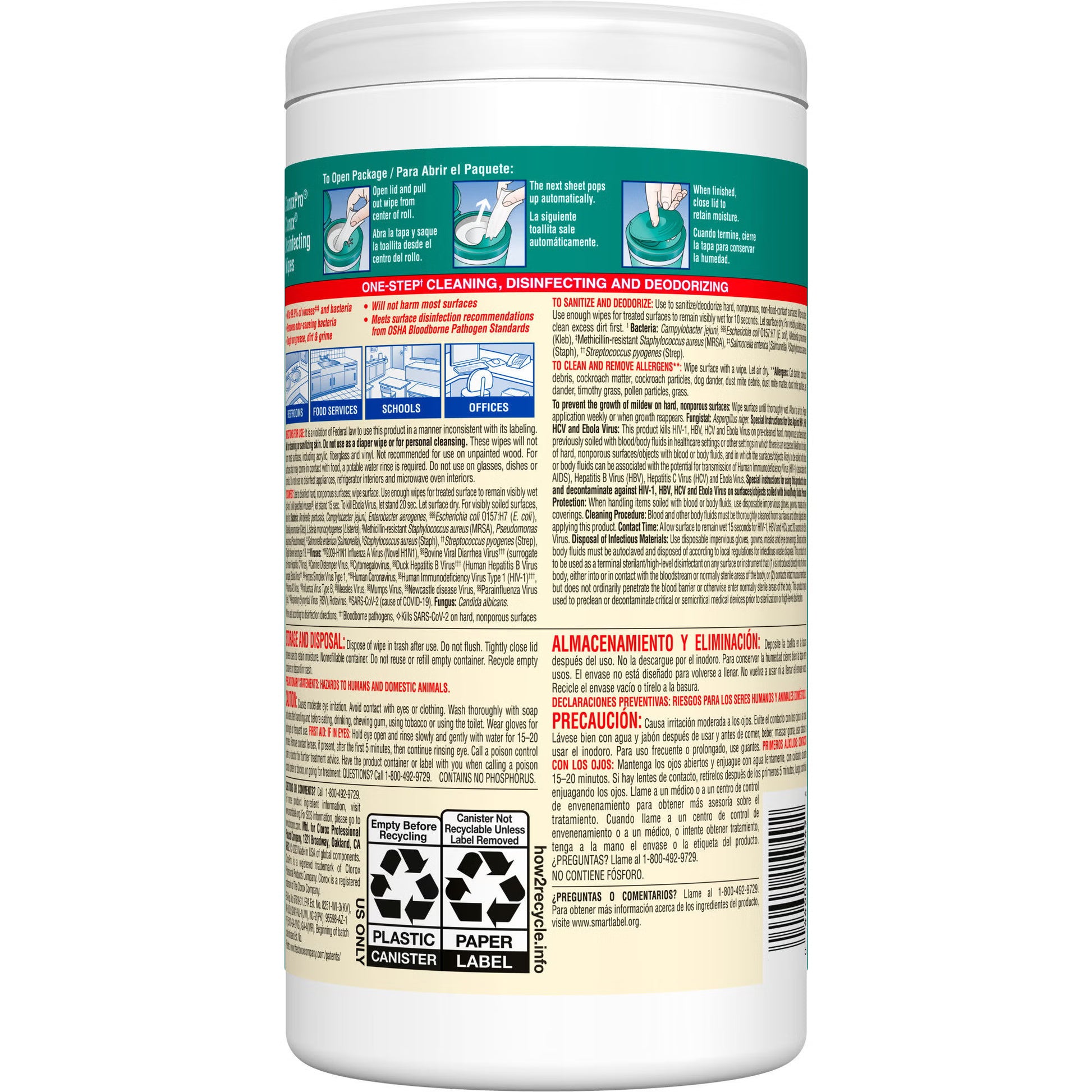 CloroxPro™ Surface Disinfectant Wipe (15949)