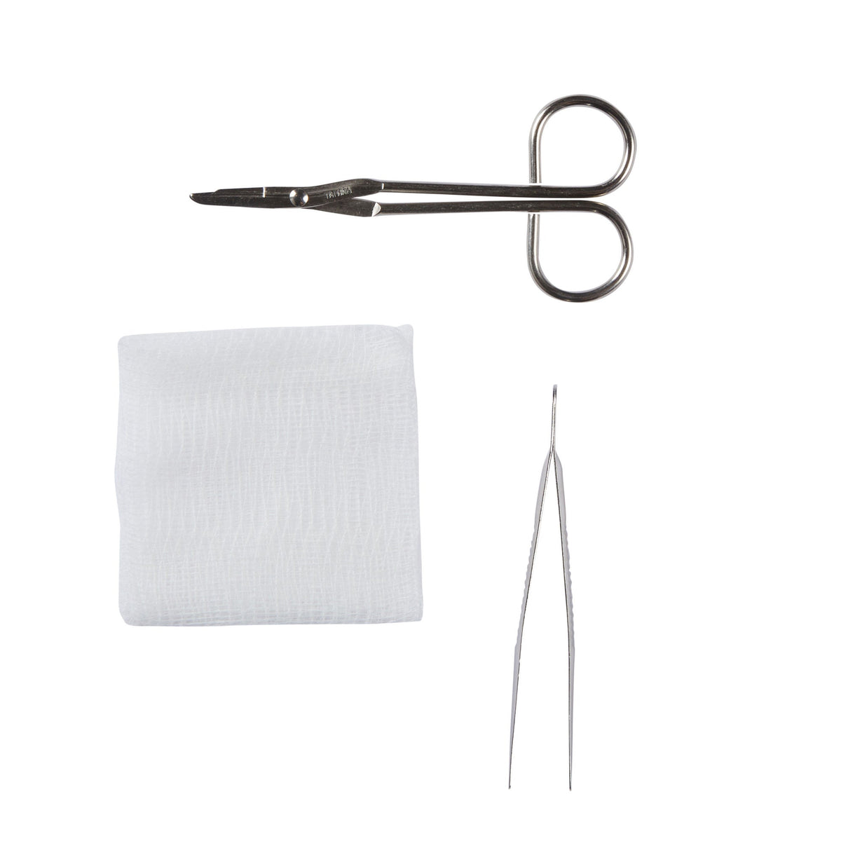 McKesson Suture Removal Kit, Sterile Scissor Style Handle, Straight Jaw Type (240P)