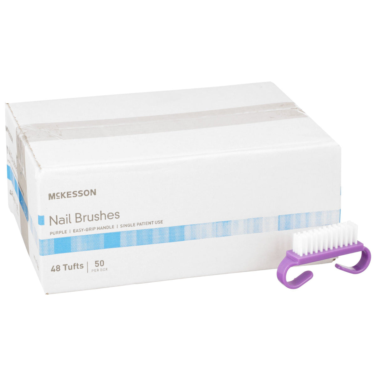 McKesson 2-1/2 X 1/2 Inch Purple Plastic Nail Brush (946)