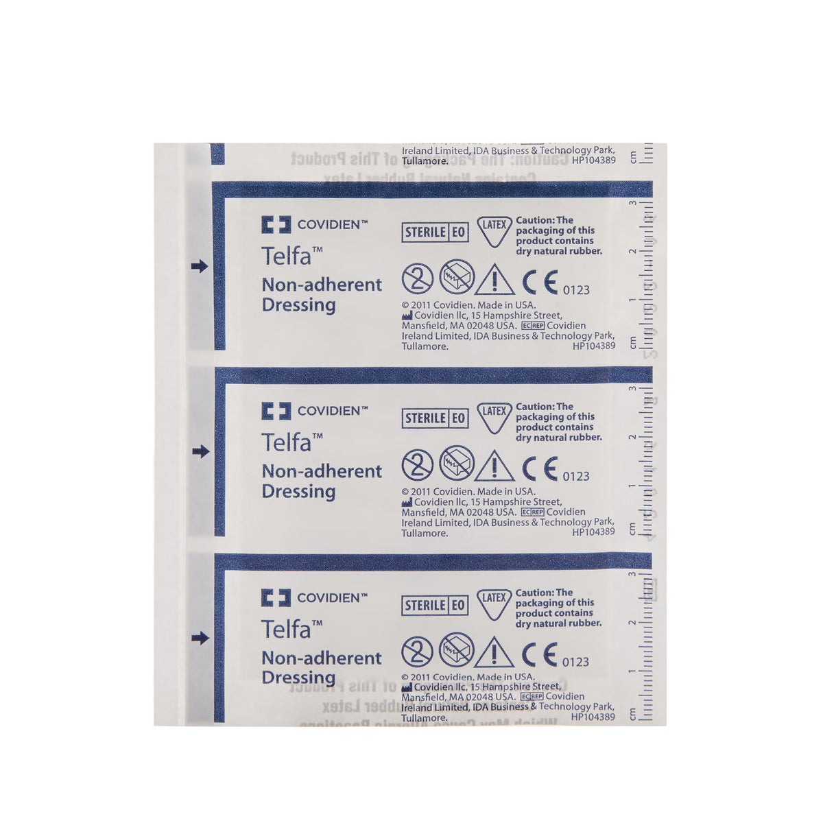 Telfa™ Ouchless 3 x 4 Inch Rectangle Sterile Non-Adherent Dressing (2132-)