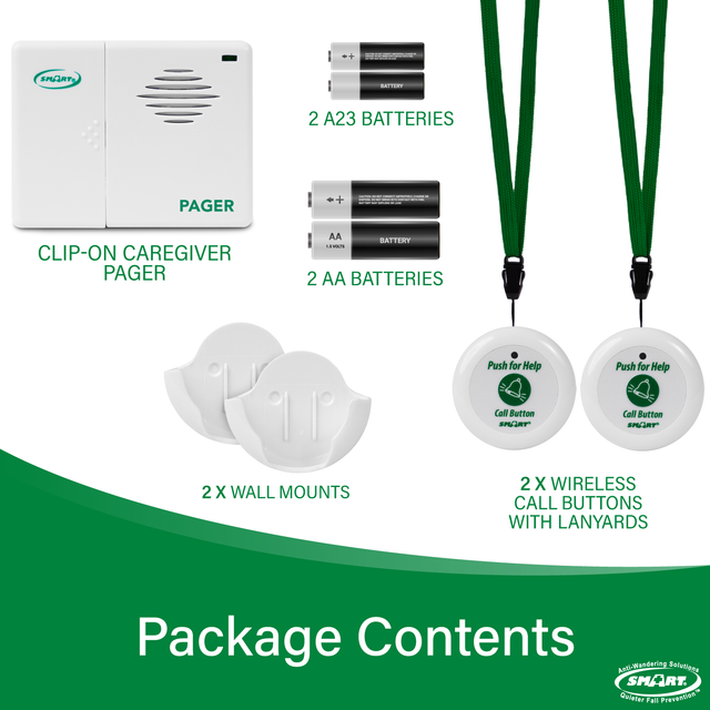 Smart Caregiver Call Buttons with Standalone Pager (TL-5102TP)