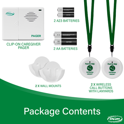 Smart Caregiver Call Buttons with Standalone Pager (TL-5102TP)