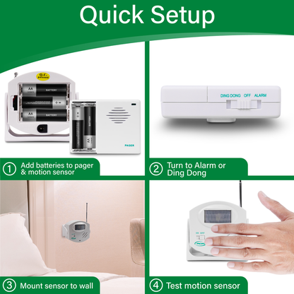 Smart Caregiver Motion Detector with Standalone Pager (TL-5102MP)